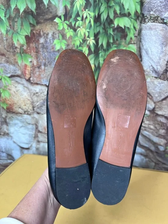 MADEWELL The Greta Mary Jane Black Leather Flats, 9 - Picture 9 of 12